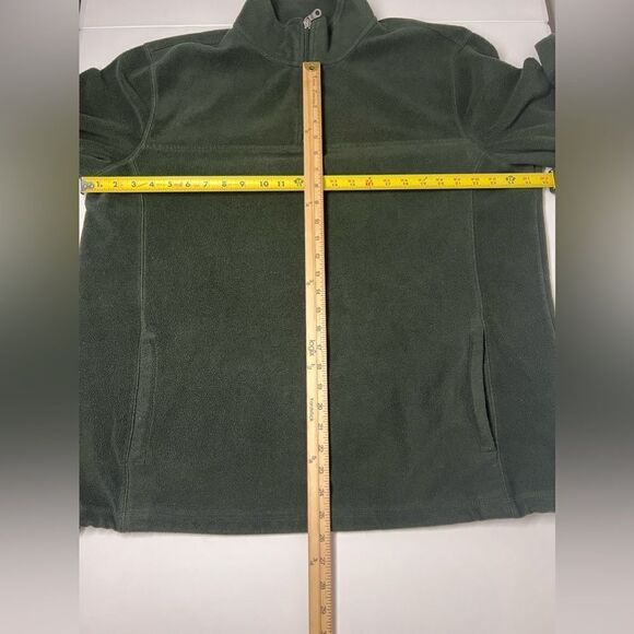 Croft & Barrow Mens Fleece Pullover Size XL Green 1/4 ZIP Front Pockets - Picture 8 of 11
